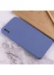 Силиконовый чехол Candy Full Camera для Apple iPhone X / XS (5.8") Голубой / Mist blue