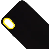 Чехол TPU+PC Bichromatic для Apple iPhone X / XS (5.8") Black / Yellow