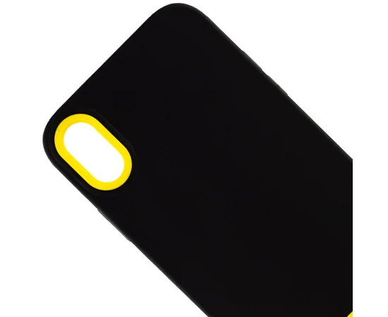 Чехол TPU+PC Bichromatic для Apple iPhone X / XS (5.8") Black / Yellow