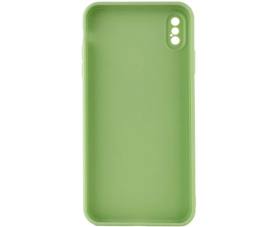 Силиконовый чехол Candy Full Camera для Apple iPhone X / XS (5.8") Фисташковый