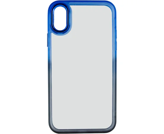 Чехол TPU+PC Fresh sip series для Apple iPhone X / XS (5.8") Черный / Синий