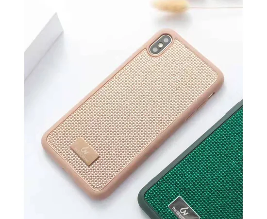 TPU чехол Bling World Grainy Diamonds для Apple iPhone X / XS (5.8") Rose Gold