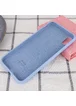 Чехол Silicone case (A) (с закрытым низом) для Apple iPhone X/XS Голубой / Lilac Blue