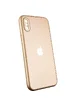 TPU+Glass чехол Matte Candy Full camera для Apple iPhone X / XS (5.8") Золотой