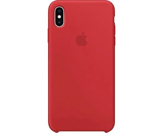 Чехол Silicone case (A) для Apple iPhone X/XS Бордовый / Maroon