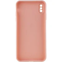 Силиконовый чехол Candy Full Camera для Apple iPhone X / XS (5.8") Розовый / Pink Sand