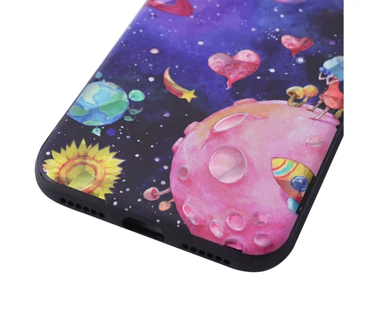 TPU чехол YCT Brilliant для Apple iPhone X/XS Космос розовый