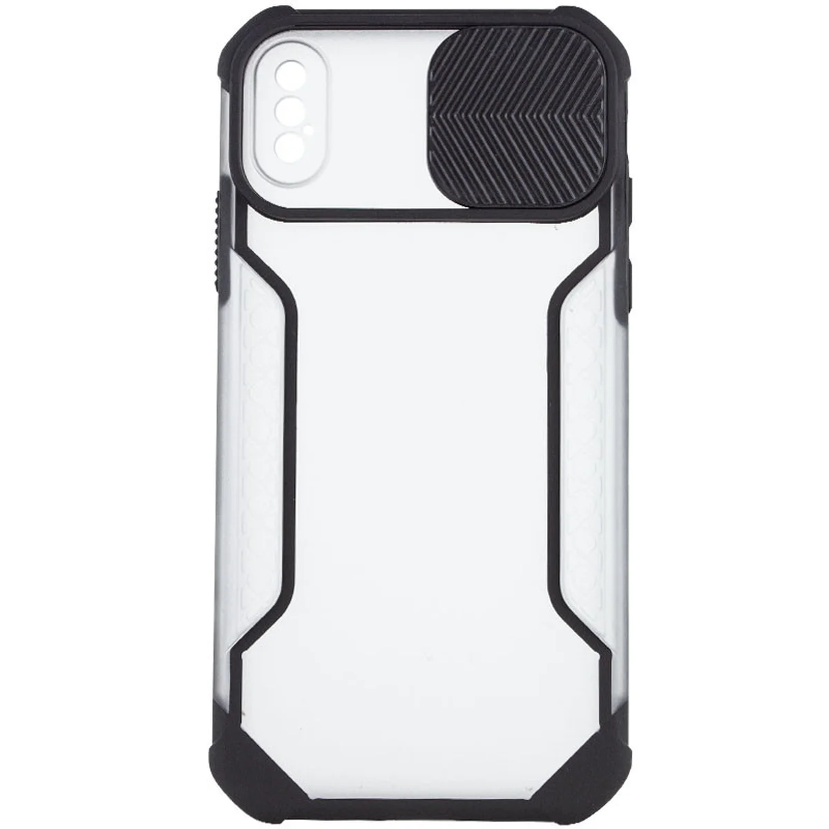 Чохол Camshield matte Ease TPU зі шторкою для Apple iPhone X/XS (5.8") Чорний