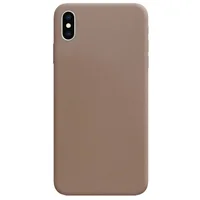 Силиконовый чехол Candy для Apple iPhone X / XS (5.8") Коричневый