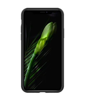 Чехол Silicone case (A) (с закрытым низом) для Apple iPhone X/XS Черный / Black