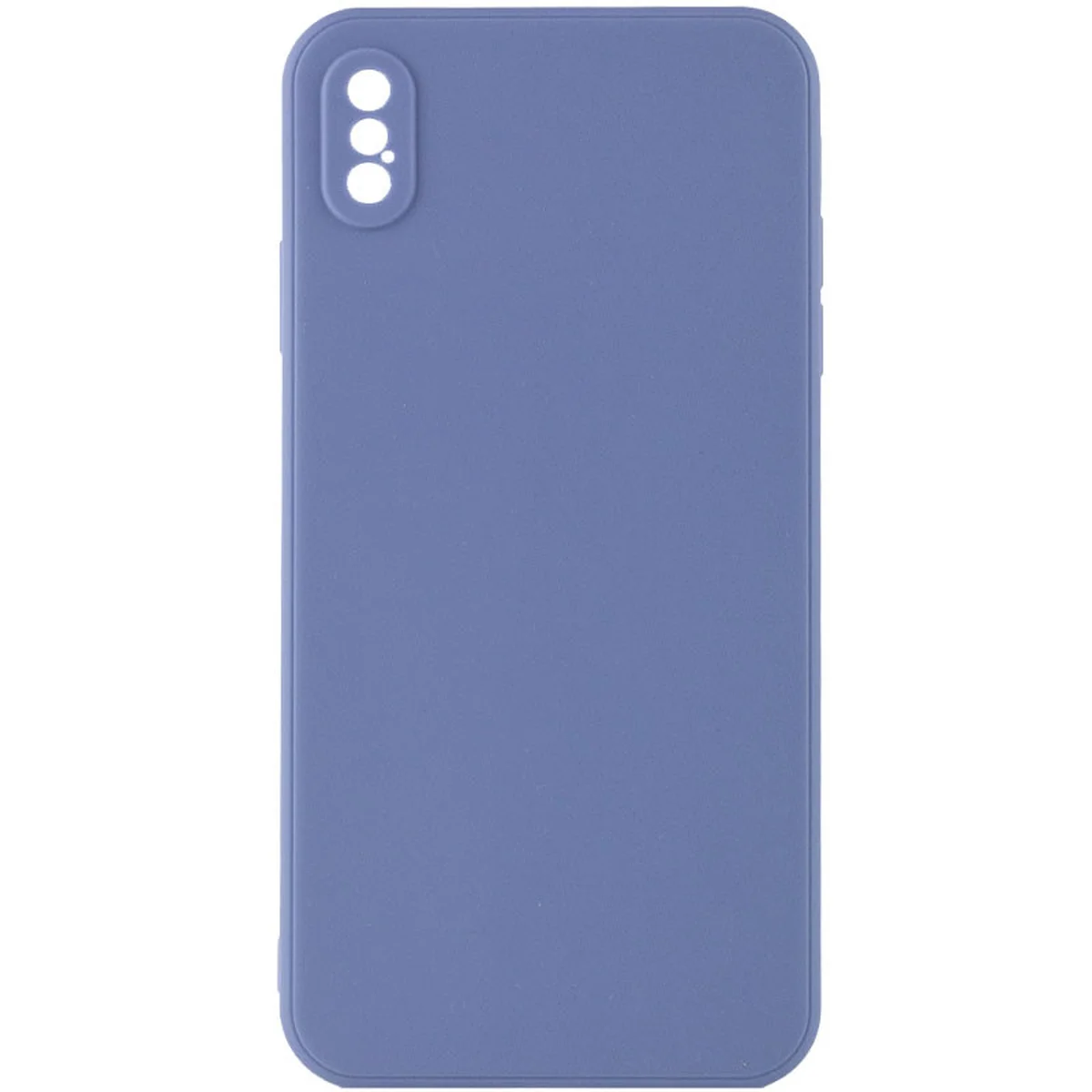 Силиконовый чехол Candy Full Camera для Apple iPhone X / XS (5.8") Голубой / Mist blue