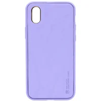 Кожаный чехол Xshield для Apple iPhone X / XS (5.8") Сиреневый / Dasheen