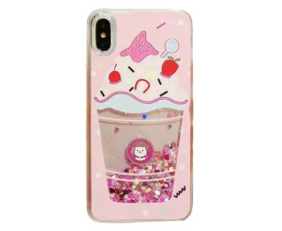 TPU+PC чехол Falabella case для Apple iPhone X/XS ice cream cat