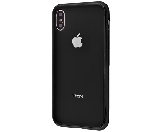 TPU+Glass чехол Glamor для Apple iPhone X / XS Черный