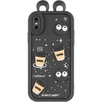 Чехол TPU Toys Case with Ears для Apple iPhone X / XS (5.8") Black