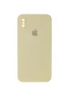 Чехол Silicone Case Square Full Camera Protective (AA) для Apple iPhone XS (5.8") Желтый / Mellow Yellow