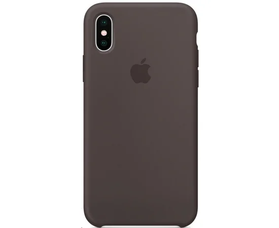 Чехол Silicone Case (AA) для Apple iPhone X/XS Коричневый / Cocoa