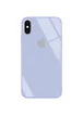 TPU+Glass чехол GLOSSY Logo series для Apple iPhone X (5.8") / XS Сиреневый / Lanvender