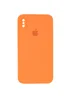 Чохол Silicone Case Square Full Camera Protective (AA) для Apple iPhone XS (5.8 ") Помаранчевий / Papaya