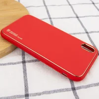 Шкіряний чохол Xshield для Apple iPhone X / XS (5.8 ") Червоний / Red