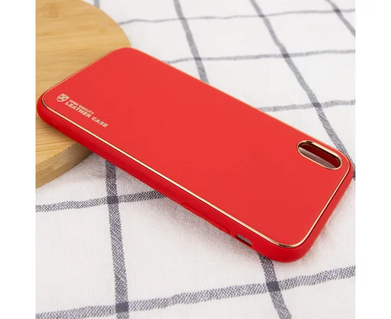 Кожаный чехол Xshield для Apple iPhone X / XS (5.8") Красный / Red