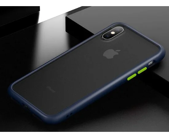 TPU чехол LikGus Maxshield для Apple iPhone X / XS (5.8") Синий