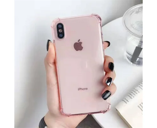 TPU чехол Epic Ease с усиленными углами для Apple iPhone X (5.8") Розовый / Transparent