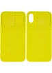 Чехол Camshield Square TPU со шторкой для камеры для Apple iPhone X / XS (5.8") Желтый