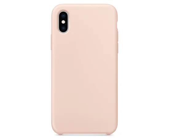 Силиконовый чехол Soft cover для Apple iPhone X / XS (5.8") Розовый / Pink Sand