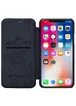 Кожаный чехол (книжка) Nillkin Qin Series для Apple iPhone X/XS Черный