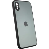 TPU+Glass чохол Matte Candy Full camera для Apple iPhone X / XS (5.8") Зелений