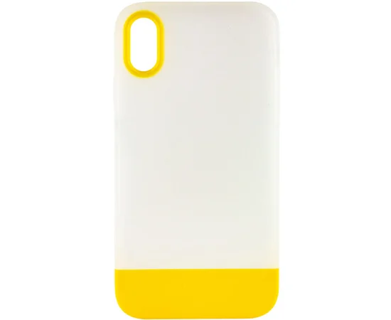 Чехол TPU+PC Bichromatic для Apple iPhone X / XS (5.8") Matte / Yellow
