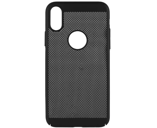 Ультратонкий дышащий чехол Grid case для iPhone X/XS Черный
