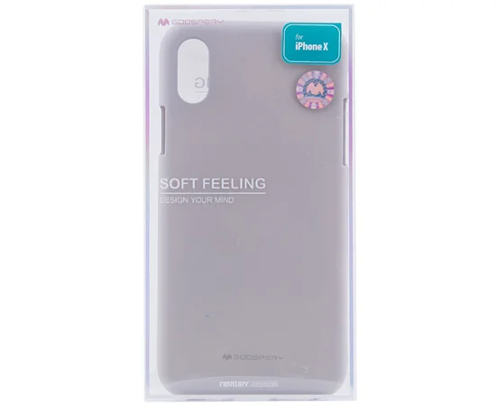 TPU чехол Mercury Jelly Soft series для Apple iPhone X/XS Серый