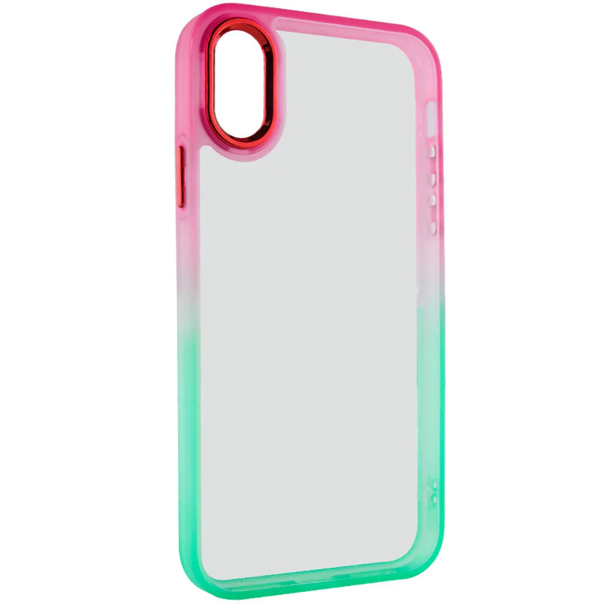 Чехол TPU+PC Fresh sip series для Apple iPhone X / XS (5.8") Салатовый / Розовый