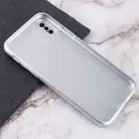 TPU+Glass чехол Matte Candy Full camera для Apple iPhone X / XS (5.8") Белый