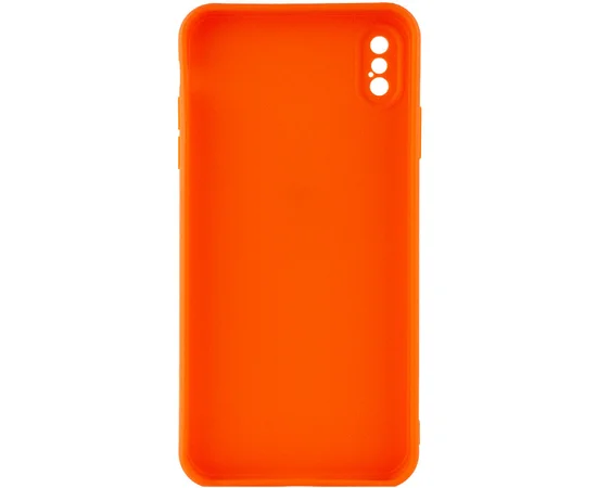 Силиконовый чехол Candy Full Camera для Apple iPhone X / XS (5.8") Оранжевый / Orange