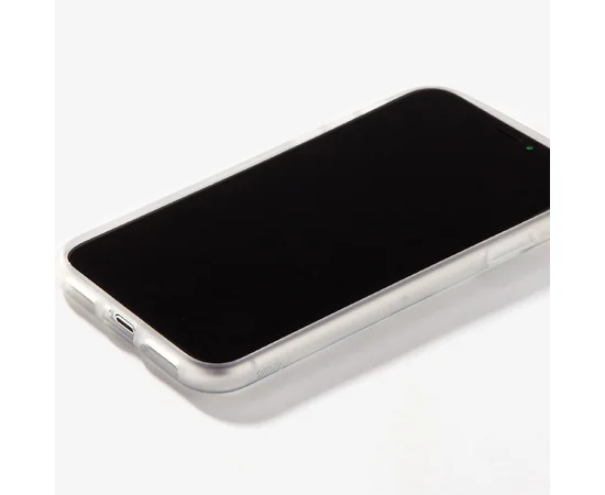 Прозрачный силиконовый чехол с матовой окантовкой для Apple iPhone XS (5.8") Прозрачный