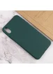 Силиконовый чехол Candy для Apple iPhone X / XS (5.8") Зеленый / Forest green