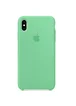 Чехол Silicone case (AAA) для Apple iPhone X/XS Зеленый / Spearmint