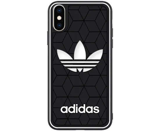 TPU Чехол Sneakers для Apple iPhone XS (5.8") Черный / Adidas