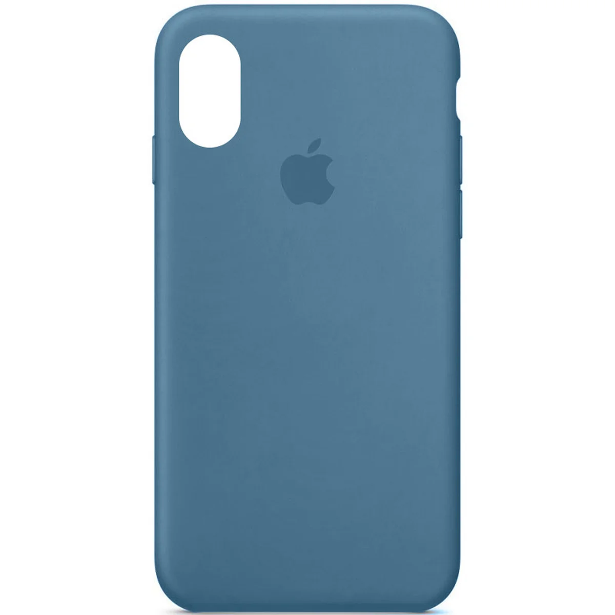 Чехол Silicone Case Full Protective (AA) для Apple iPhone X/XS Синий / Blue Jay