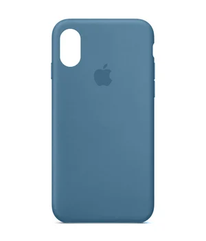Чохол Silicone Case Full Protective (AA) для Apple iPhone X/XS Синій / Blue Jay