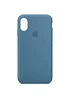Чехол Silicone Case Full Protective (AA) для Apple iPhone X/XS Синий / Blue Jay