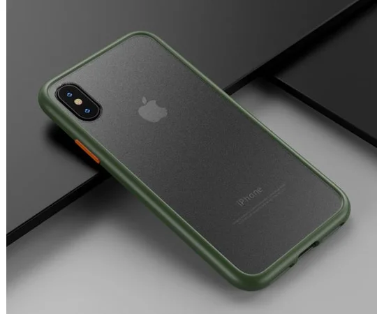 TPU чехол LikGus Maxshield для Apple iPhone X / XS (5.8") Зеленый