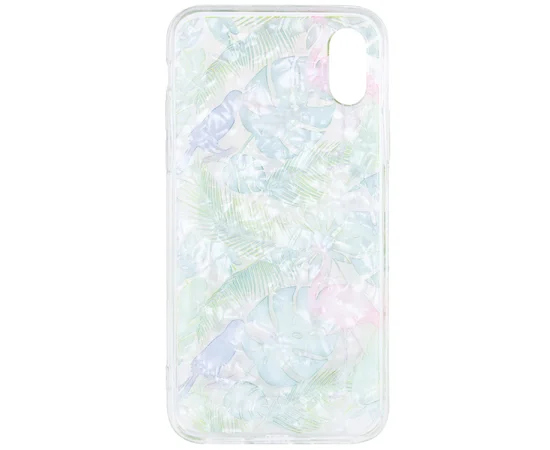 Накладка Glue Case Фламинго для Apple iPhone X/XS Зеленый