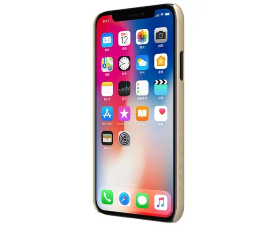 Чехол Nillkin Matte для Apple iPhone X/XS Золотой