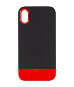 Чохол TPU+PC Bichromatic для Apple iPhone X/XS (5.8") Black / Red