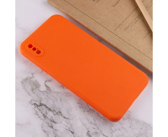 Силиконовый чехол Candy Full Camera для Apple iPhone X / XS (5.8") Оранжевый / Orange