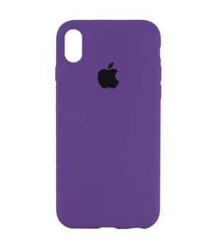 Чехол Silicone Case Full Protective (AA) для Apple iPhone X/XS Фиолетовый / Amethyst